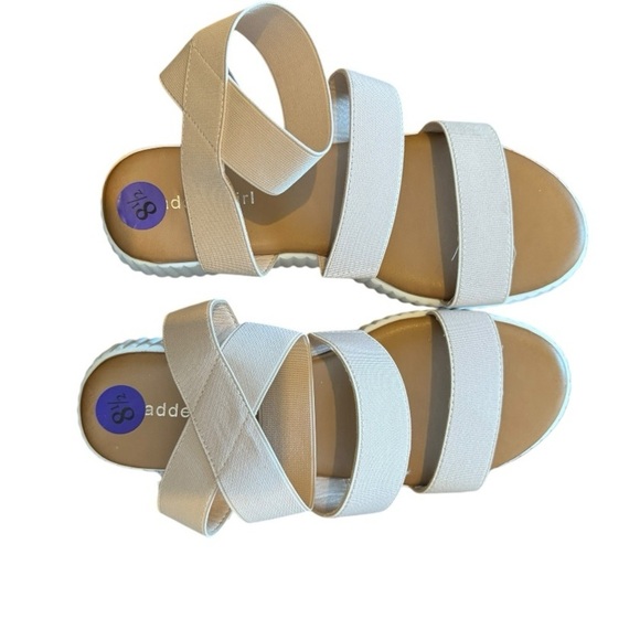 Madden Girl Nude Strap Platform Sandals - NWT size 8.5 - Picture 2 of 5